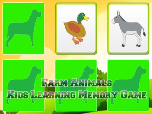 Kids Learning Farm Animals - browser game screenshot