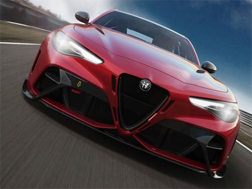 Alfa Romeo Giulia GTA Puzzle - browser game screenshot