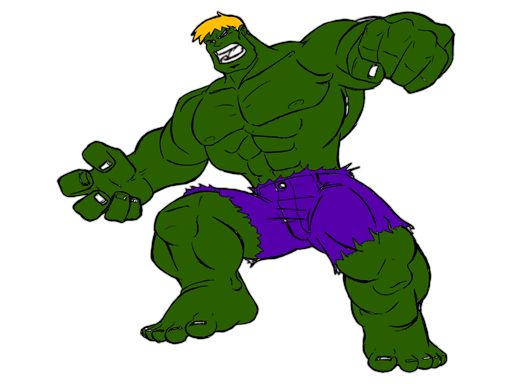 Coloring Heroes - browser game screenshot