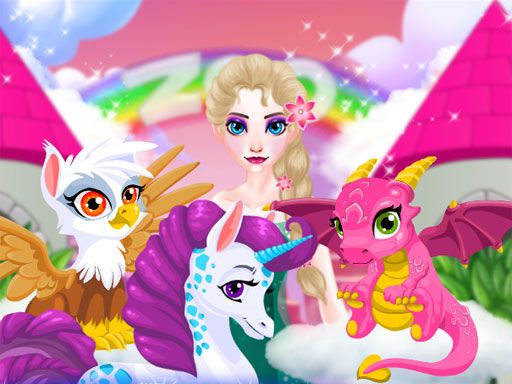 Elsa Magic Zoo - browser game screenshot