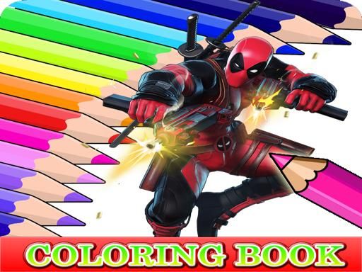 Coloring Book for Deadpool Coloring Book for Deadpool - browser game screenshot
