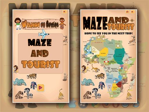 Maze And Tourist Maze And Tourist - browser game screenshot