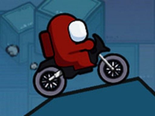 Among Us Bike Race - browser game screenshot