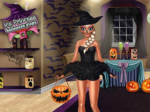 ICE QUEEN HALLOWEEN PARTY - browser game screenshot