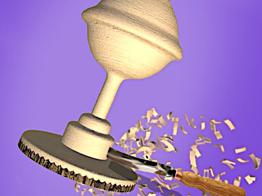 Woodturning Art - browser game screenshot