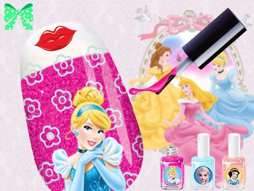 Princess Nail Salon - browser game screenshot