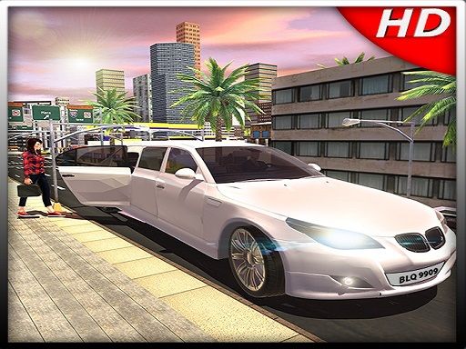 Big City Limo Car Driving Simulator Game - browser game screenshot
