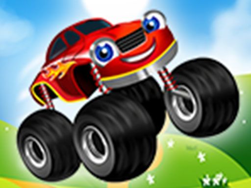 Monster Trucks Kids Racing - browser game screenshot