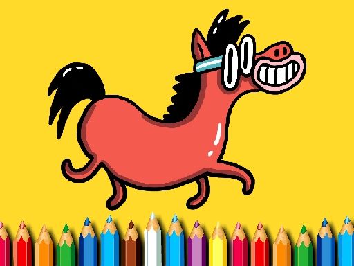 BTS Pony Coloring Book - browser game screenshot