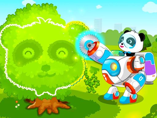Little Panda Green Guard - browser game screenshot