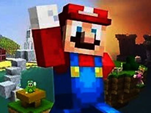Minecraft Mario Jigsaw Puzzle Minecraft Mario Jigsaw Puzzle - browser game screenshot