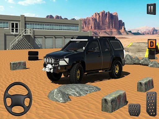 Real Jeep 4x4 Parking Drive 3D - browser game screenshot