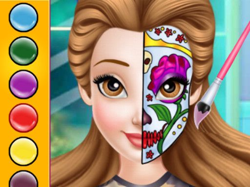 Princess Face Painting Trend - browser game screenshot