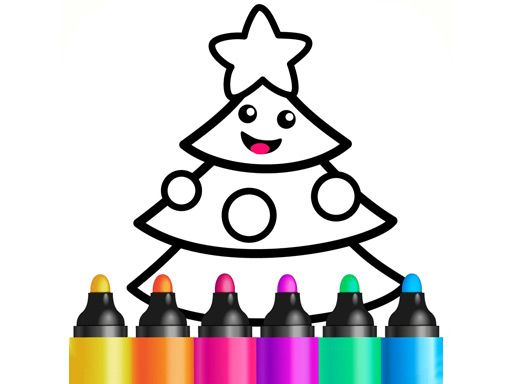 Drawing Christmas For Kids - browser game screenshot