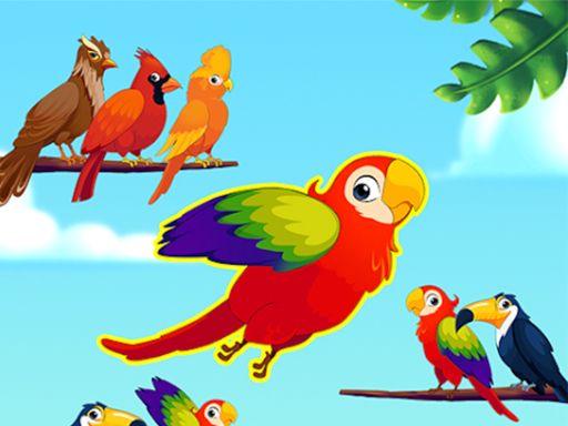 Flappy color birds - browser game screenshot