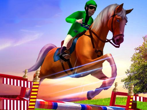 Horse Show Jump Simulator 3D - browser game screenshot