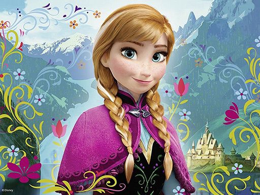 Anna Frozen Slide - browser game screenshot