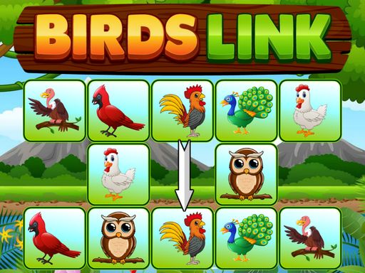 Birds Link - browser game screenshot