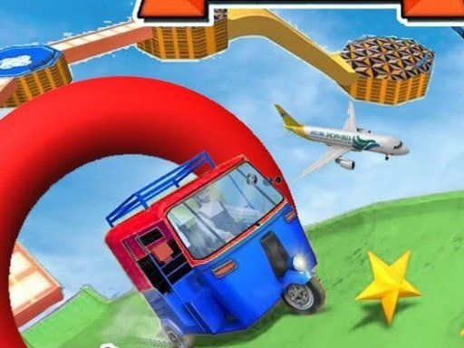 Mega Stunt Car Driving - browser game screenshot