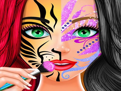 Face Paint Beauty SPA Salon - browser game screenshot