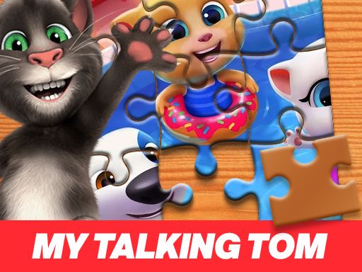 Talking Tom and Friends Jigsaw Puzzle - browser game screenshot