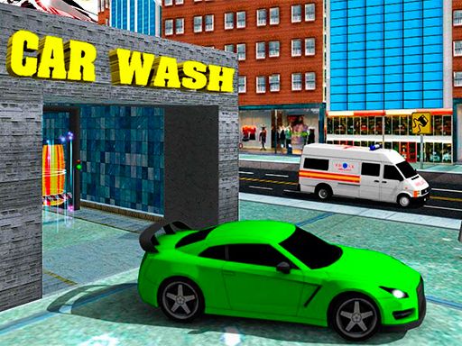 Sports Car Wash Gas Station - browser game screenshot