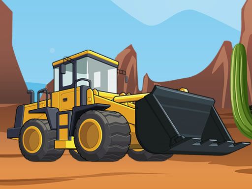 Bulldozer Jigsaw - browser game screenshot