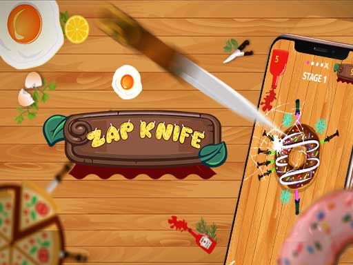 Zap knife: Knife Hit to target - browser game screenshot