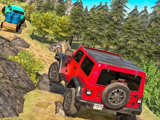 Safari Jeep Car Parking Sim : Jungle Adventure 3D - browser game screenshot
