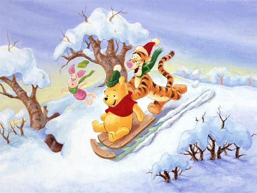 Winnie the Pooh Christmas Jigsaw Puzzle 2 - browser game screenshot