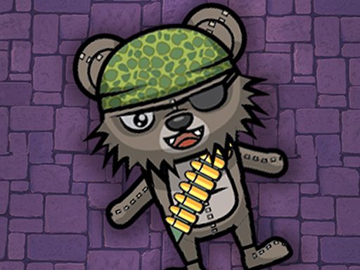 Zombie Bears Night Shooting - browser game screenshot