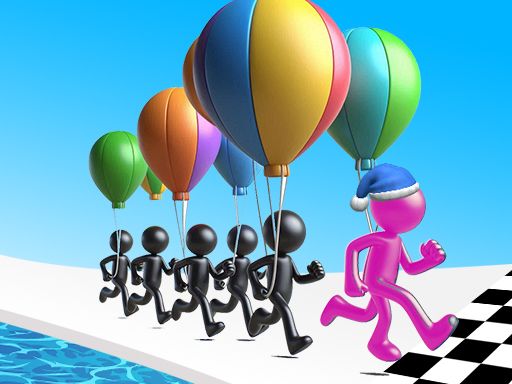 Ballon Race 3D - browser game screenshot