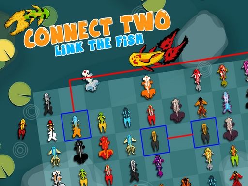 Connect Two : Link the Fish - browser game screenshot