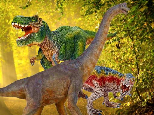 World of Dinosaurs Jigsaw - browser game screenshot