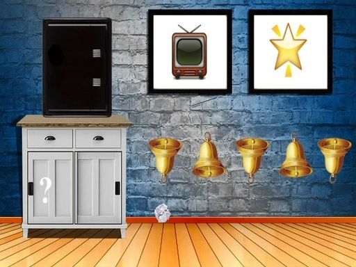 Blue Brick Room Escape - browser game screenshot