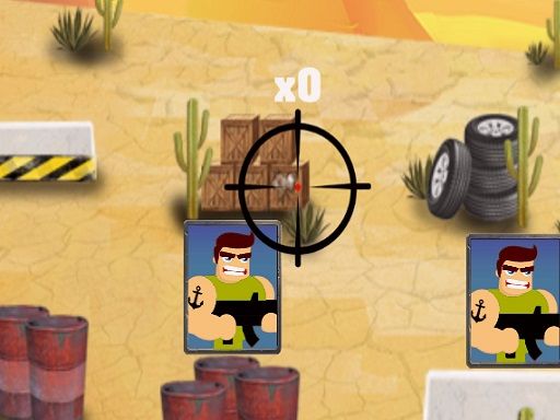 2D War Friends Shooting - browser game screenshot