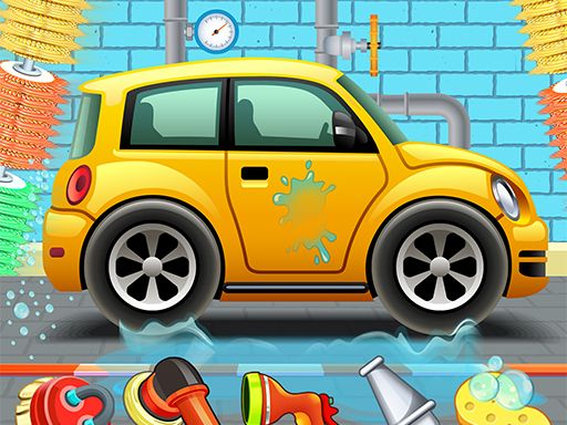 Kids Car Wash Service Auto Workshop Garage - browser game screenshot