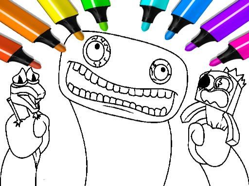 Garten of Banban Coloring Games - browser game screenshot