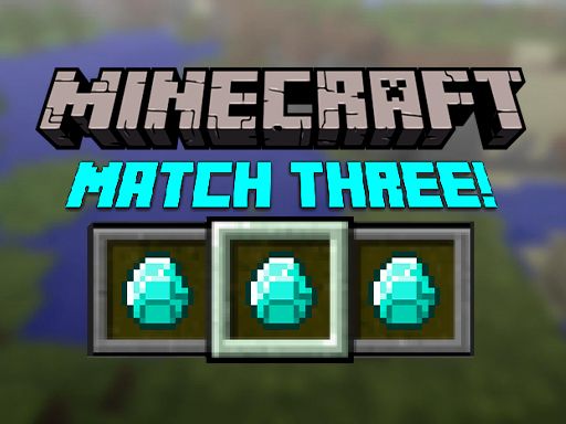 Minecraft Match Three Minecraft Match Three - browser game screenshot
