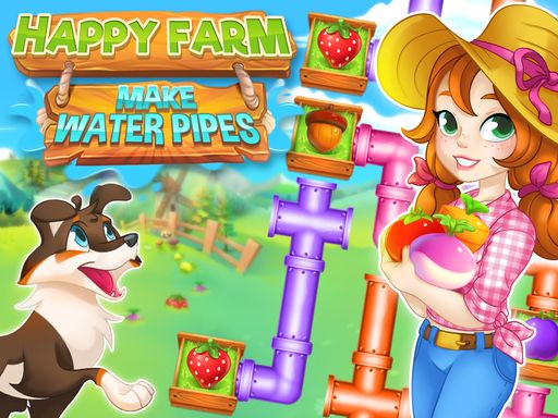 Happy farm : make water pipes - browser game screenshot