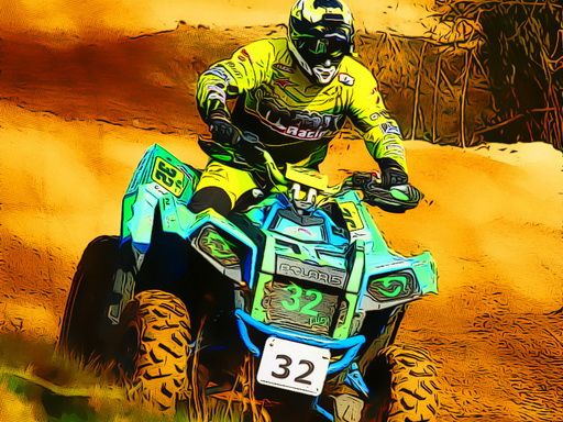 Extreme Quad Bike Jigsaw - browser game screenshot