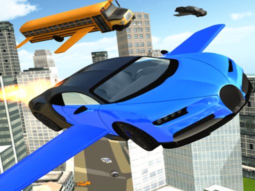 ULTIMATE FLYING CAR CRAZY - browser game screenshot