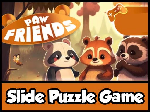 Paw Friends - Slide Puzzle Game - browser game screenshot