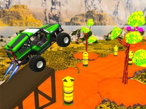 Mega Ramp Car Racing Stunts 3D Impossible Tracks - browser game screenshot