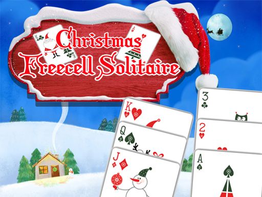 Christmas Freecell Solitaire - browser game screenshot