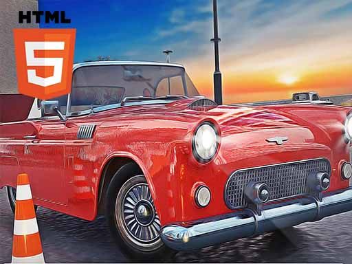 Classic Cars Parking Stunts - browser game screenshot