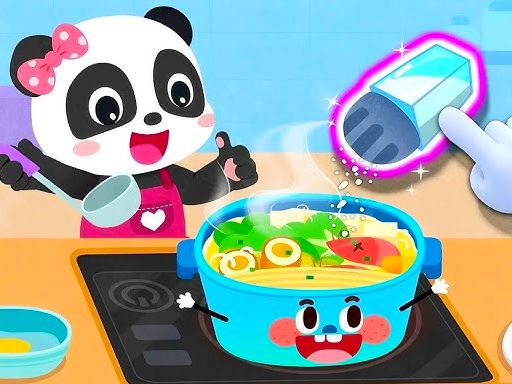 Baby Panda Magic Kitchen - browser game screenshot