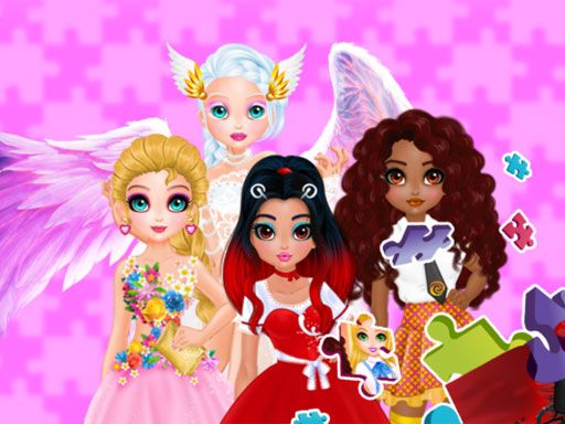 Puzzles - Princesses and Angels New Look Puzzles - Princesses and Angels New Look - browser game screenshot