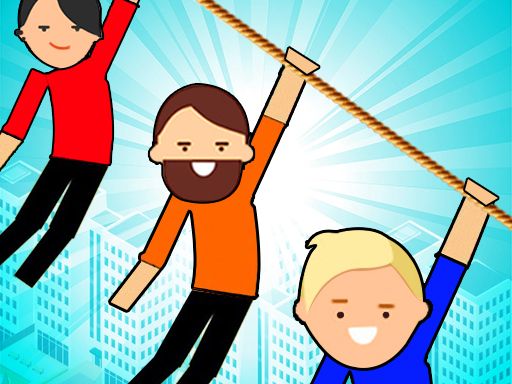 Zipline Rescue - Physics Puzzle - browser game screenshot