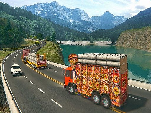 Indian Cargo Truck Gwadar Port Game - browser game screenshot